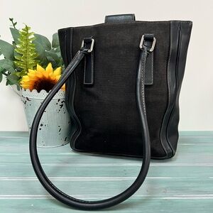 Vintage Coach Bonnie Cashin Bucket Bag Black Linen & Leather